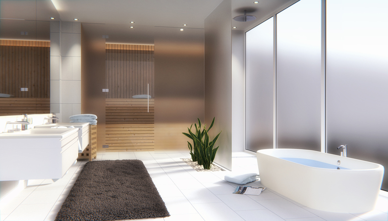 Paroi de douche verre trempe securit 8 mm