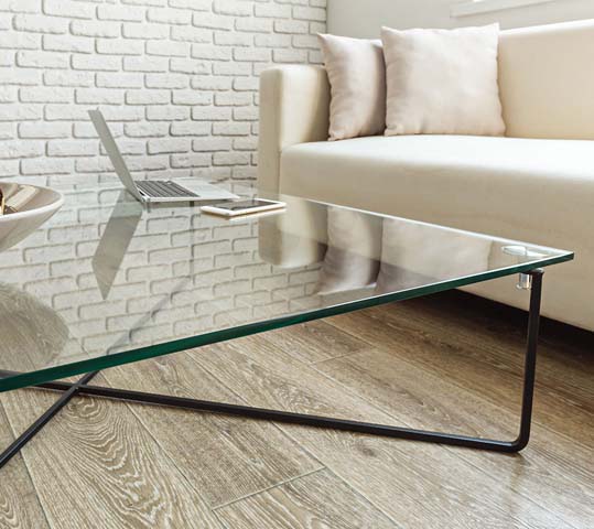 plateau verre pour table