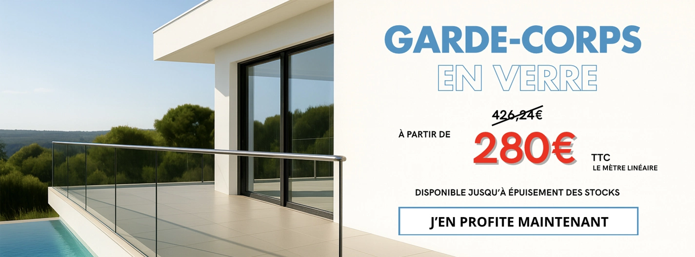 Garde corps verre