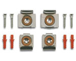 Kit de pattes de fixation pour miroirs Kit de pattes de fixation pour miroirs