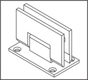CHARNIÈRE BILBAO POUR PAROI DE DOUCHE 90° MUR / VERRE MONTAGE BILATERAL (BO5218010)