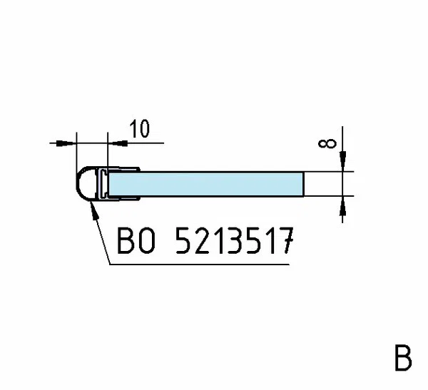 Paumelle pour porte de douche Bilbao Premium, verre-mur 90° Inox brossé mat raccord mural des deux côtés ( BO5211552 )