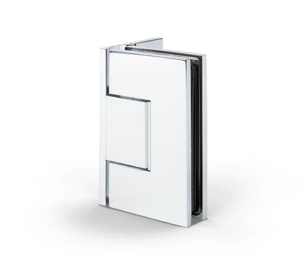 Paumelle de douche Bilbao Premium, verre-mur 90° chromé brillant raccord mural une face ( BO5211553 )