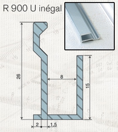 PROFILE U R900 CLIPPER DIFFUSION 3m