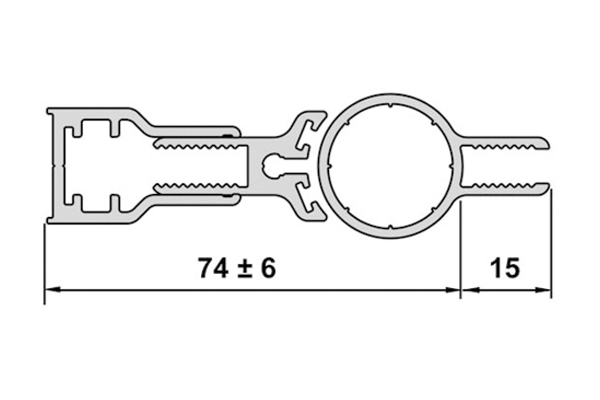 CHARNIERE POUR PAROI DE DOUCHE INTEGRALE (BO5200407) Mat