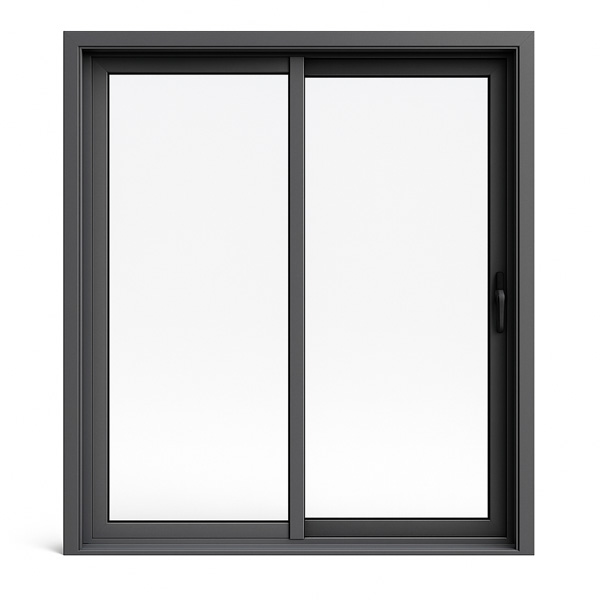 Porte fenetre coulissante 2 vantaux ALU - pose en tunnel ou feuillure