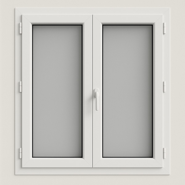 Fenêtre 2 vantaux PVC - pose en tunnel ou feuillure
