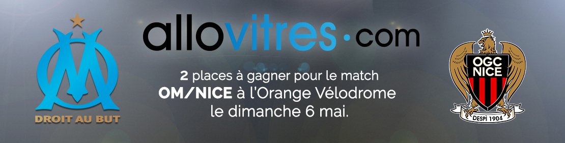 2 places à gagner à l'Orange Vélodrome pour OM-Nice le 06/05/18